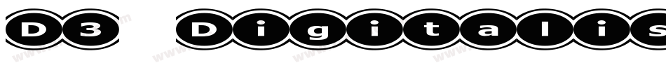 D3 Digitalism字体转换